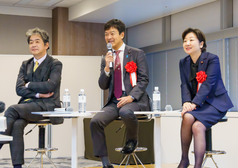 佐藤尊徳氏、宮路拓馬氏、野田聖子氏